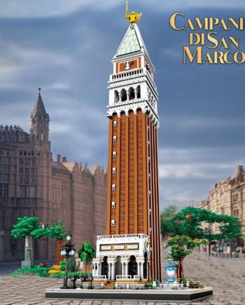 Italy San Marco Bell Tower World Famous Building Model High Difficulty Assembling Cross-border Toys