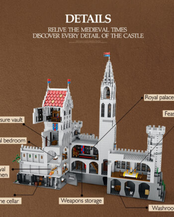 Street View King Castle Building Blocks Building Model