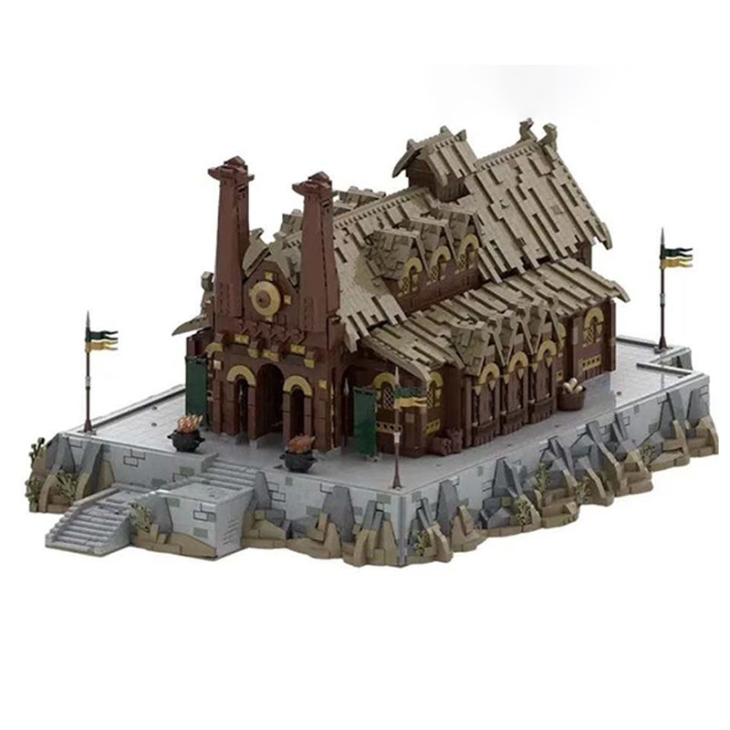 Compatible Building Blocks Plastic Golden Hall Great Wall Toy Suit