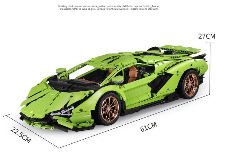 13057 Sports Car Building Blocks Assembled Educational Toys
