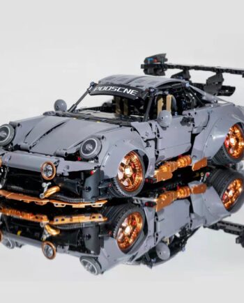 Cement Gray Sports Car Assembled Building Block Toys