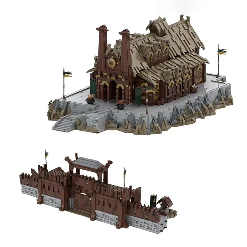 Compatible Building Blocks Plastic Golden Hall Great Wall Toy Suit