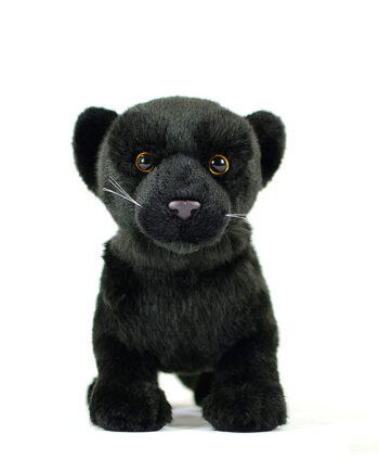 Simulation Standing Black Panther Plush Play