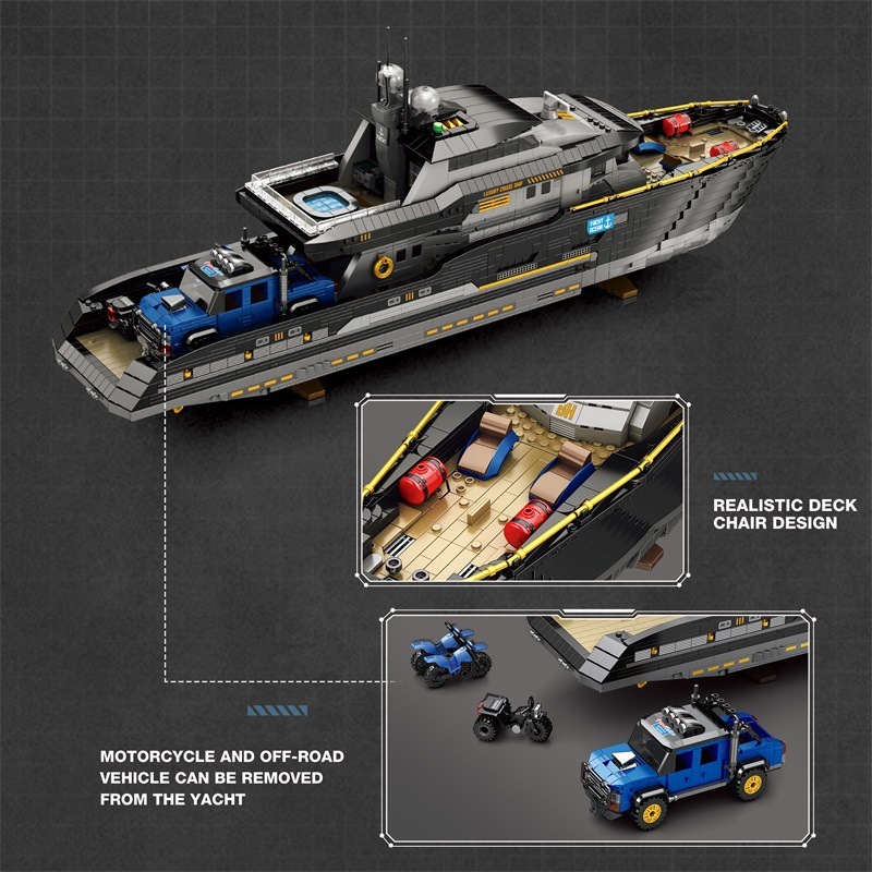 Small Particle Building Blocks 66103 Sea Luxury Yacht