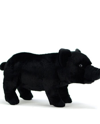 Cute Simulation Black Domestic Pig Plush Toy